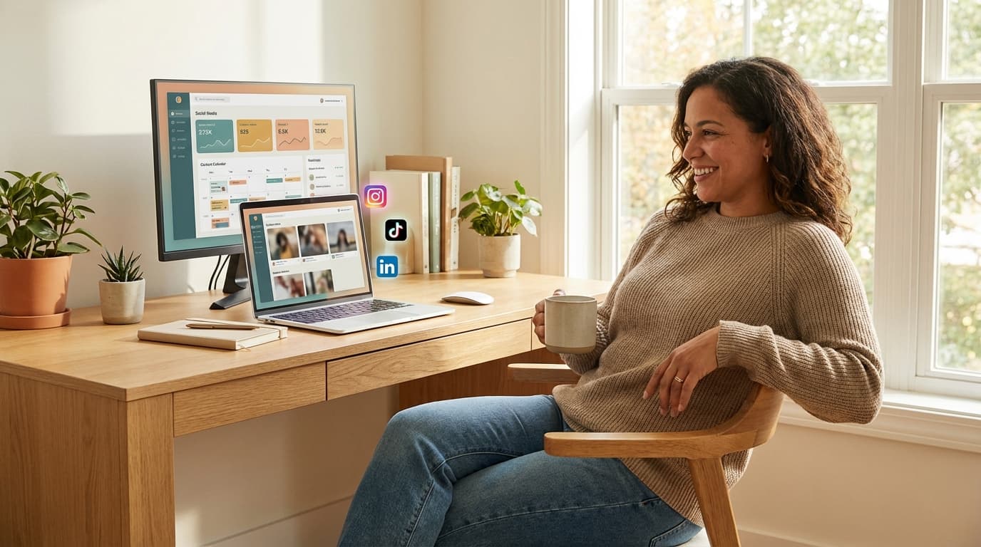 How I Run 5 Social Media Platforms in 2 Hours a Week (My Exact Workflow)